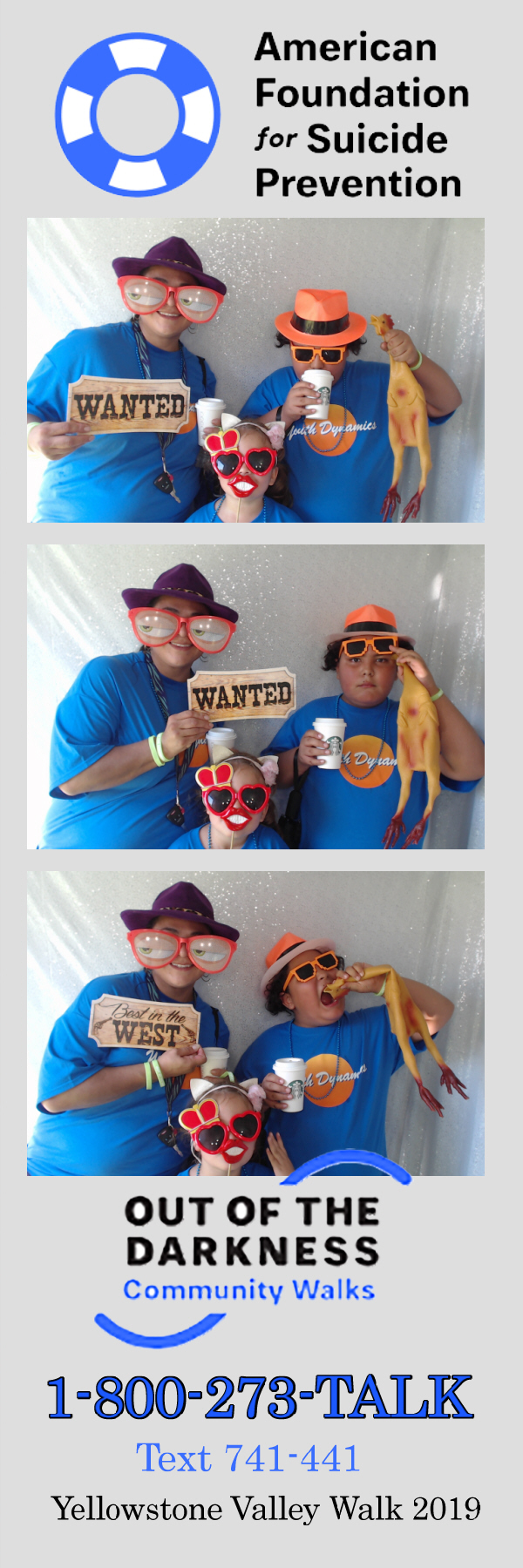Out of the Darkness Walk 2019 | View more photos from the event at gallery.photoboothbillings.com/u/PhotoBoothBillings/Out-of-the-Darkness-Walk-2019